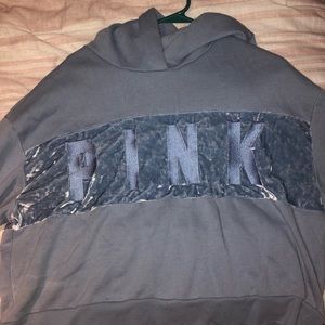 cropped victoria’s secret PINK hoodie